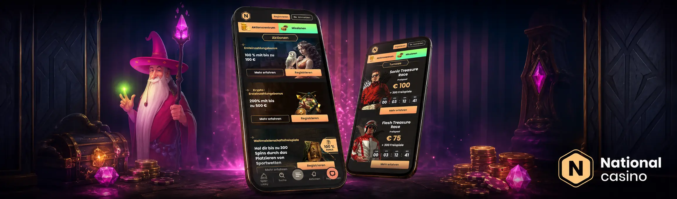 Wie startet man mit Live-Spielen?